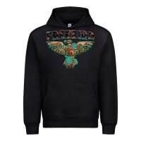 Black aztec free bird Urban Hoodie - NancyCooperArtShop
