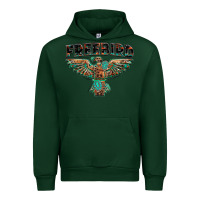 Forest Green aztec free bird Urban Hoodie - NancyCooperArtShop