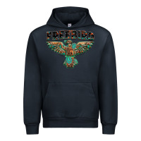 Navy aztec free bird Urban Hoodie - NancyCooperArtShop