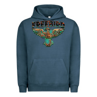 Pigment Midnight Navy aztec free bird Urban Hoodie - NancyCooperArtShop