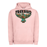 Pigment Salmon aztec free bird Urban Hoodie - NancyCooperArtShop