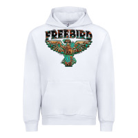White aztec free bird Urban Hoodie - NancyCooperArtShop