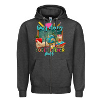 Busy Doing Cool Teacher Stuff Zipper Hoodie | Teevron