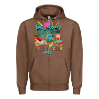 Chestnut busy doing cool teacher stuff Zipper Hoodie - Zillion Design Studio