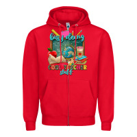 Red busy doing cool teacher stuff Zipper Hoodie - Zillion Design Studio