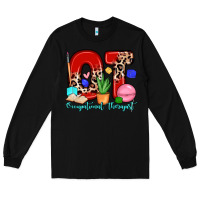 Black ot occupational therapist Long Sleeve Tee - Zillion Design Studio