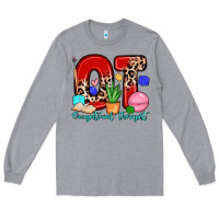 Heather Grey ot occupational therapist Long Sleeve Tee - Zillion Design Studio