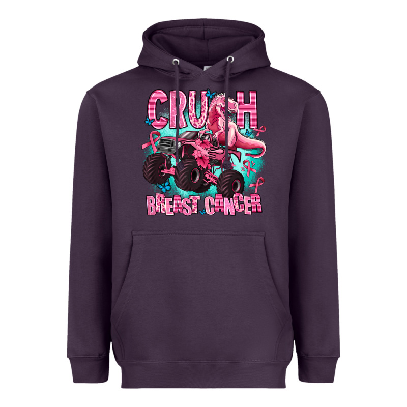 Crush Breast Cancer Heavyweight Hoodie by AdoDesignShop | Teevron
