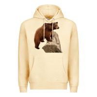 Pina Colada California Grizzly Bear Premium Hoodie - RanaPortraitStore