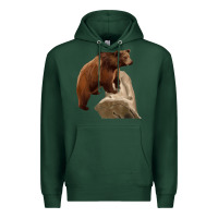 Sports Green California Grizzly Bear Premium Hoodie - RanaPortraitStore
