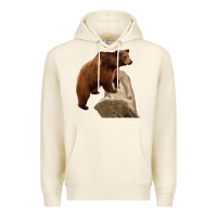 Tofu California Grizzly Bear Premium Hoodie - RanaPortraitStore
