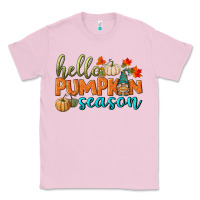 Bubblegum Pink hello pumpkin season Classic Tee - BundleAndBundleShop