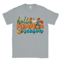 Heather Grey hello pumpkin season Classic Tee - BundleAndBundleShop