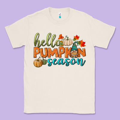 Hello Pumpkin Season Classic Tee Designed By Bundleandbundleshop