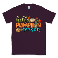 Plum hello pumpkin season Classic Tee - BundleAndBundleShop
