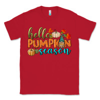 Red hello pumpkin season Classic Tee - BundleAndBundleShop