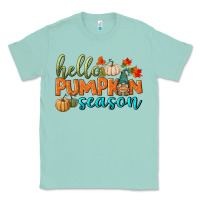 Seafoam hello pumpkin season Classic Tee - BundleAndBundleShop