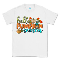 White hello pumpkin season Classic Tee - BundleAndBundleShop