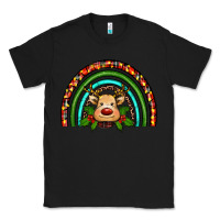 Black reindeer rainbow christmas Classic Tee - RanaPortraitStore