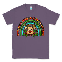 Lavender reindeer rainbow christmas Classic Tee - RanaPortraitStore