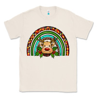Reindeer Rainbow Christmas Classic Tee | Teevron