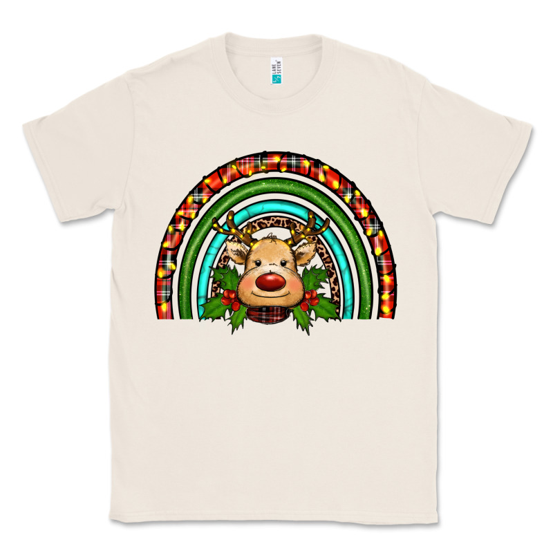 Reindeer Rainbow Christmas Classic Tee by RanaPortraitStore | Teevron