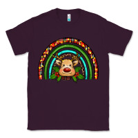 Plum reindeer rainbow christmas Classic Tee - RanaPortraitStore