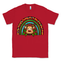 Red reindeer rainbow christmas Classic Tee - RanaPortraitStore