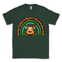 Sports Green reindeer rainbow christmas Classic Tee - RanaPortraitStore