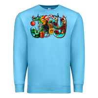 Ocean Blue joy with roaster Premium Sweatshirt - AdoDesignShop