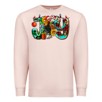 Pale Pink joy with roaster Premium Sweatshirt - AdoDesignShop