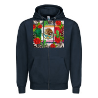 Navy mexican flag Zipper Hoodie - CTS Tumbler Store
