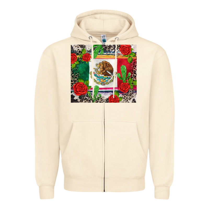 Mexican Flag Zipper Hoodie by CTS Tumbler Store | Teevron