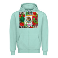 Seafoam mexican flag Zipper Hoodie - CTS Tumbler Store