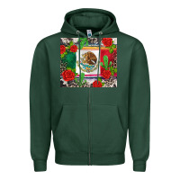 Sports Green mexican flag Zipper Hoodie - CTS Tumbler Store