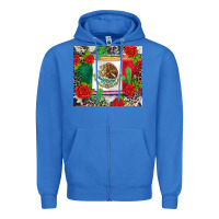 True Royal mexican flag Zipper Hoodie - CTS Tumbler Store