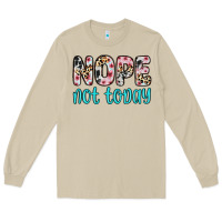 Mushroom nope not today Long Sleeve Tee - Zillion Design Studio