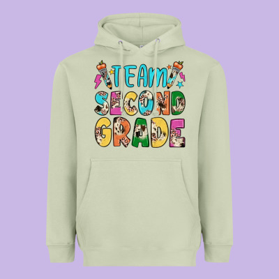 Team Second Grade Heavyweight Hoodie Designed By Jahusdesignshop
