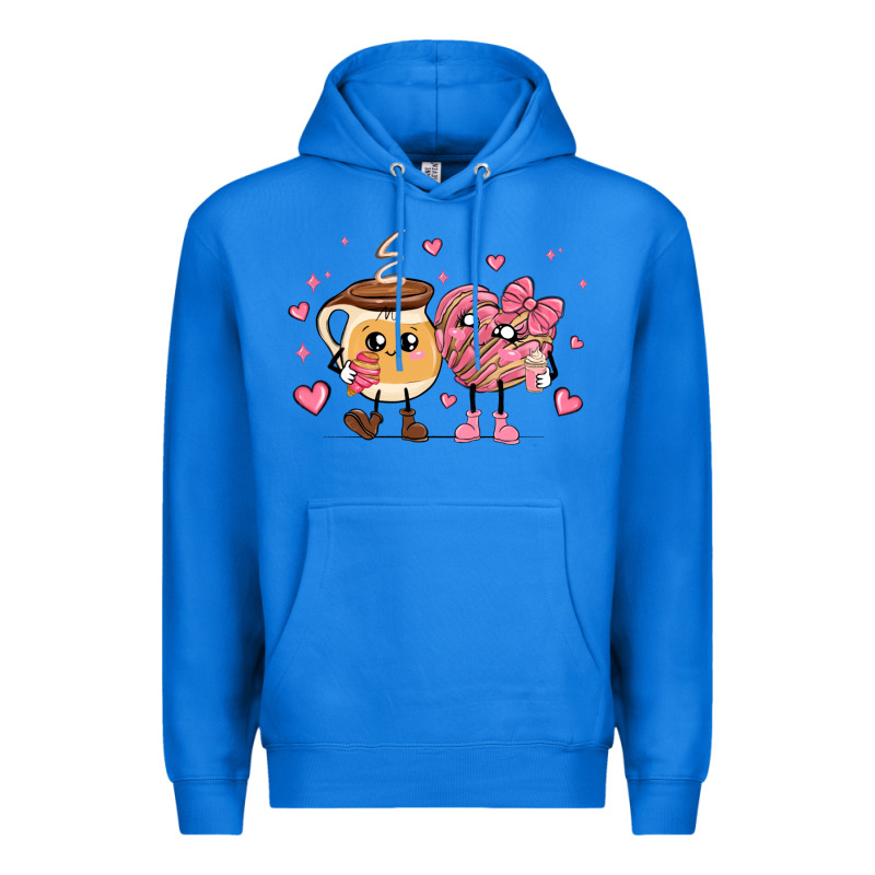 Valentines  Day Conchas And Cafecito Premium Hoodie by MaliasSmallBusiness | Teevron