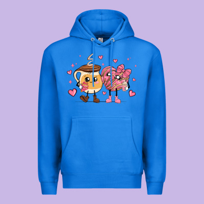 Valentines  Day Conchas And Cafecito Premium Hoodie Designed By Maliassmallbusiness