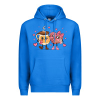 True Royal valentines  day conchas and cafecito Premium Hoodie - MaliasSmallBusiness