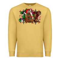Antique Gold joy and horse Christmas Premium Sweatshirt - AdoDesignShop