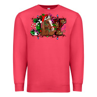 Cardinal joy and horse Christmas Premium Sweatshirt - AdoDesignShop