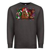 Smoke joy and horse Christmas Premium Sweatshirt - AdoDesignShop