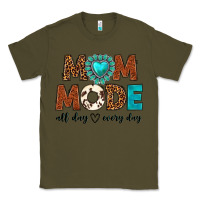 Army Green mom mode all day every day Classic Tee - texasbilliewilder