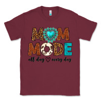 Burgundy mom mode all day every day Classic Tee - texasbilliewilder