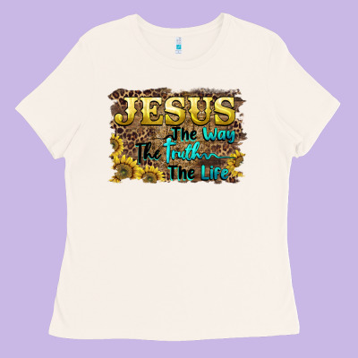 Jesus The Way The Truth The Life Ladies Tee Designed By Barkaloodesign