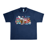 Navy nurse elements coffee cups Urban Heavy Tee - MaliasSmallBusiness