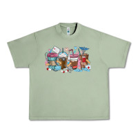 Oil Green nurse elements coffee cups Urban Heavy Tee - MaliasSmallBusiness