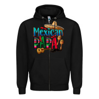 Black mexican papa Zipper Hoodie - CTS Tumbler Store